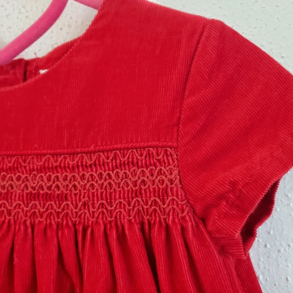 Polo Ralph Lauren Baby Girls Fine Wale Smocked Corduroy Dress - Picture 6 of 10